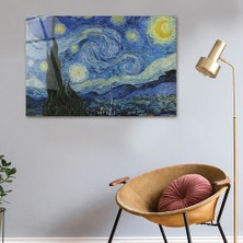 Decorita Klasik Tablo | Cam Tablo | Yıldızlı Gece | 40cm x 60cm