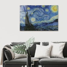 Decorita Klasik Tablo | Cam Tablo | Yıldızlı Gece | 40cm x 60cm
