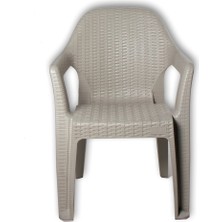 Bs Plastik Rattan Polo 4 Adet Plastik Sandalye