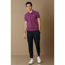 Lufian Laon Spor Polo Yaka Erkek Tişört Siyah