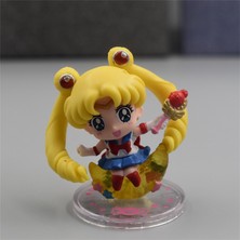 Sinley 6 Adet Q Versiyonu Sailor Moon Bebek Süs Oyuncak (Yurt Dışından)