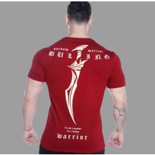 Amor Man Warrior Sirt Baskili  %100  Pamuk Ter Tutmayan Özel Tasarim  Erkek T-Shirt