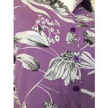 DaisyModa Gömlek Yaka Çiçekli Elbise