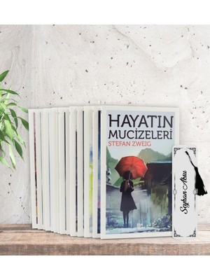 BK Kişiye Özel Isimli Kitap Ayracı ve Stefan Zweig Serisi (14 Kitap) Hediye Seti