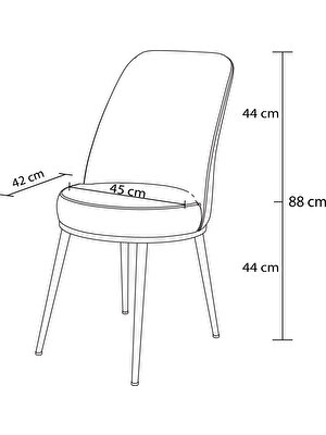Rovena Bade 70X114 Mdf Beyaz Açılabilir Mutfak Masası Takımı 6 Mor Sandalye