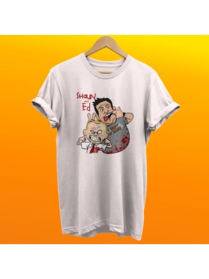 Remonz Shaun Of Dead Baskılı Pamuk Oversize T-Shirt