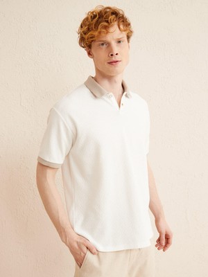 Xint Polo Yaka Pamuk Oversize T-Shirt