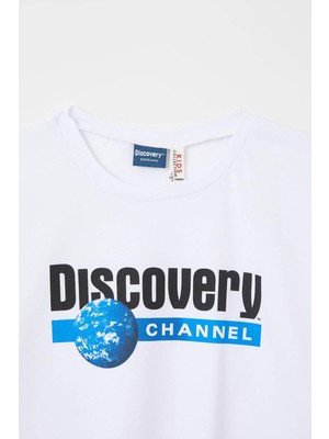 DeFacto Kız Çocuk Discovery Channel Lisanslı Kısa Kollu Tişort U6981A621SM