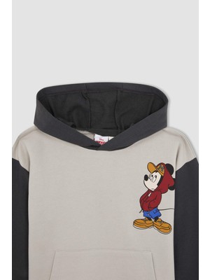 DeFacto Erkek Çocuk Disney Mickey & Minnie Kapüşonlu Sweatshirt W2552A622SP