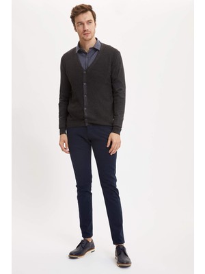 DeFacto Slim Fit V Yaka Triko Hırka R3807AZ20AU