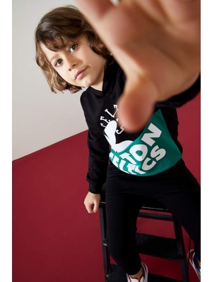 Defacto Erkek Çocuk NBA Lisanslı Kapüşonlu Sweatshirt T7787A621SP
