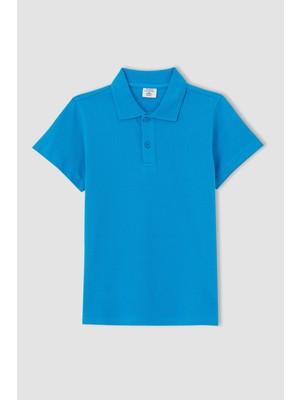 DeFacto Erkek Çocuk Çocuk Bayramı Regular Fit Kısa Kollu Polo Tişört K1689A621HS