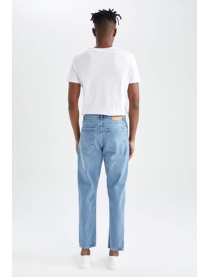 DeFacto 90's Slim Fit Nomal Bel Sürdürülebilir Jean pantolon X1563AZ22SM