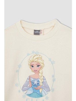 DeFacto Kız Çocuk Frozen Lisanslı Uzun Kollu Pijama Takım W7118A622SP