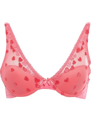 DeFacto Fall In Love Sevgililer Günü Kalp Desenli Pedli Sütyen W6660AZ22SP