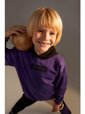 DeFacto Erkek Çocuk Shaquille O'Neal Lisanslı Kapüşonlu Sweatshirt W7492A622SP