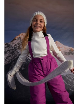 DeFacto Kız Çocuk Esnek Belli Askılı Kayak Pantolon U4270A621WN