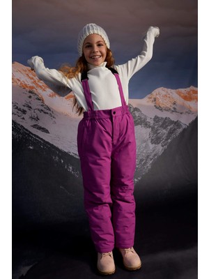 DeFacto Kız Çocuk Esnek Belli Askılı Kayak Pantolon U4270A621WN