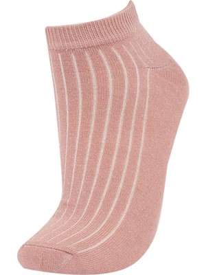 DeFacto Kadın 5'li Pamuklu Patik Çorap W8970AZNS