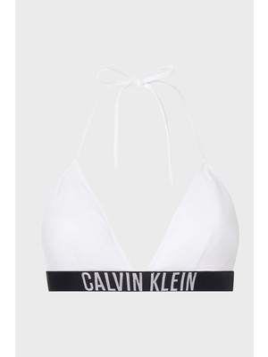 Calvin Klein Logolu Çıkarılabilir Dolgulu Üçgen Bikini Üstü Bayan Bikini Üstü KW0KW01824 Ycd