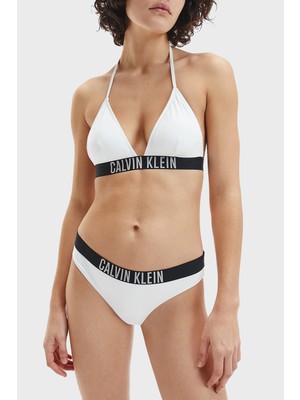 Calvin Klein Logolu Çıkarılabilir Dolgulu Üçgen Bikini Üstü Bayan Bikini Üstü KW0KW01824 Ycd