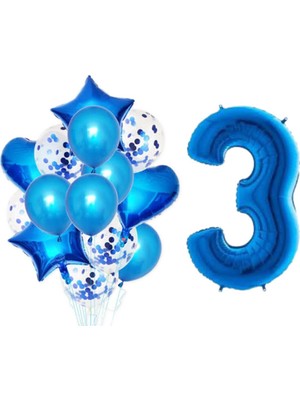 3 Yaş Mavi Folyo Set