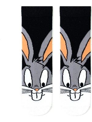 Socks Stations Çizgi Karakterler Desenli Çorap Renkli Çorap Kutusu Pamuk Tasarım Erkek Çorap ve Şekilli Kadın Çorap 5’li Set