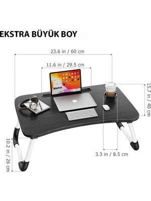 Miletus Laptop Sehpası Ders Çalışma Masası Çocuk Çalışma Yatak Sehpası Ders Masası