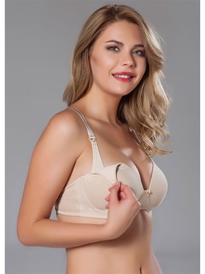Moonlight 10877 Yumuşak Soft Kaplı Emzirme Sütyeni (Balensiz)