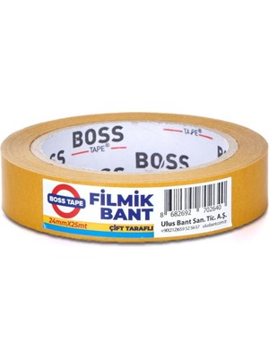Geseus Boss Çokamaçlı Çift Taraflı Filmik Bant 24MMX25MT