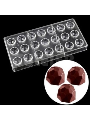 Pastry Planet Polikarbon Çikolata Kalıbı Elmas Kesim