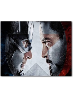 Cakatablo Marvel Avengers Iç Savaşı Kaptan Amerika Görseli