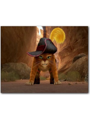 Cakatablo Çizmeli Kedi Çizgi Film Görseli