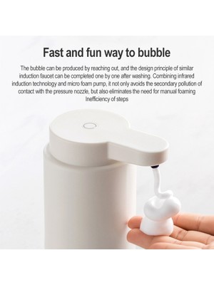 ZHKJ Shop Akıllı Otomatik Algılama Sabunluk El Dezenfektanı Köpük Makinesi (Yurt Dışından)