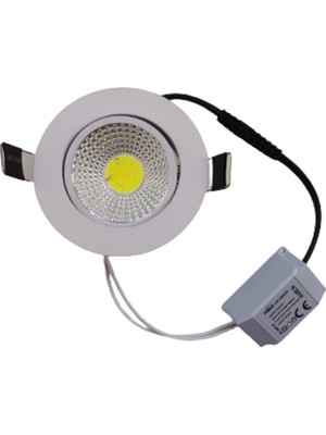 Fujika 5W Cob LED Armatür Beyaz Kasa Beyaz