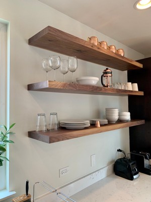 Doğal Ahşap Raf 3'lü Takım - 60X20 cm