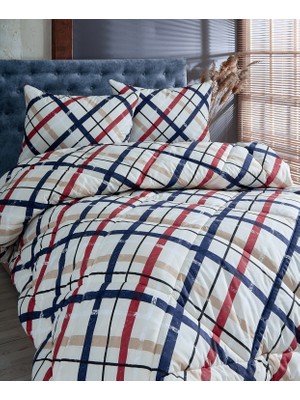 Komfort Home Çift Kişilik Baskılı Pamuklu Silikon Yorgan + Yastık / P2