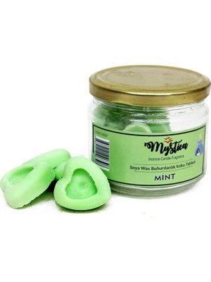 Mystica Soya Wax Buhurdanlık Kokusu Mint(Nane) Kalp Modelli 100 gr