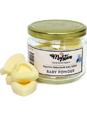 Mystica Soya Wax Buhurdanlık Kokusu Baby Powder Kalp Modelli 100 gr