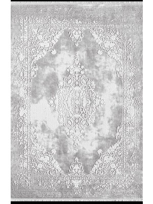 Royal Halı Lootus L012K Gri Beyaz Modern Salon Halısı