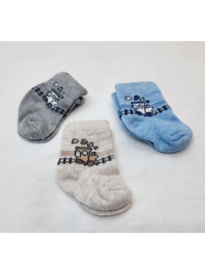 Berkaysun Tekstilden 3 Çift Bebek Çorabı