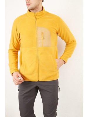 Alpinist Motus Tam Fermuarlı Polar Hardal Hardal - 3xl