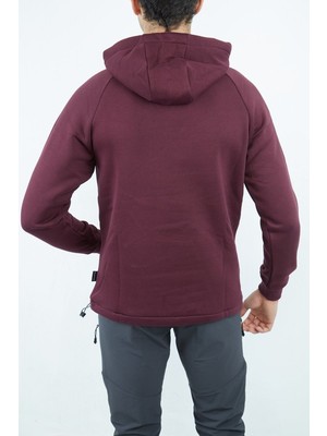 Alpinist Delta Kapşonlu Sweatshirt Vişne Vişne - Xl