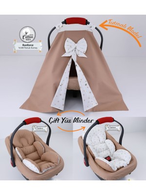 Umaybebek Puset Örtüsü Takımı Minderli-Tutmalı