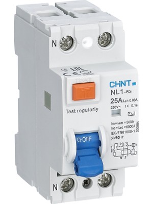 Chint 200213 2x40A 30mA 6kA AC Tipi Kaçak Akım Koruma Rölesi