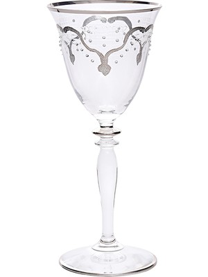 Decorium Beyaz Şarap Kadehi 6 Parça Bella Platin M00502