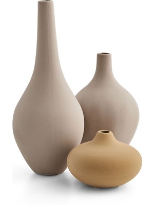 Doğtaş Home Artemis 3'lü Sarı Vazo Seti