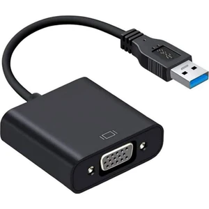 USB To VGA Dönüştürücü USB 3.0 VGA 15 Pin Çevirici Çoklu Ekran Video Dönüştürücü USB In VGA Out