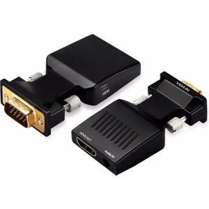 VGA HDMI Dönüştürücü Aktif VGA Audio To HDMI Çevirici VGA Erkek HDMI Dişi VGA In HDMI Out Converter