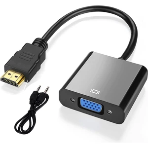 HDMI To VGA Dönüştürücü Ses Çıklışlı HDMI Giriş VGA Çıkış HDMI VGA Kablo HDMI Erkek VGA Dişi